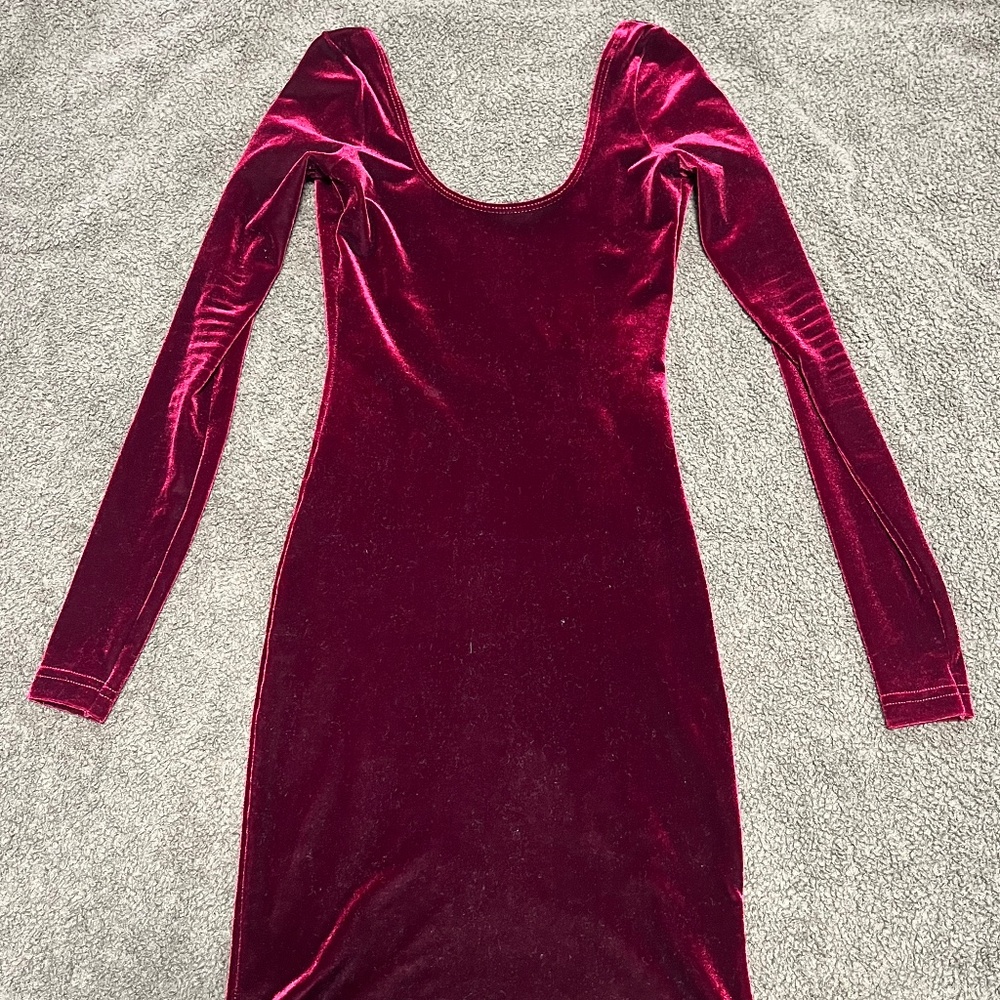 Red Velvet BodyCon Dress